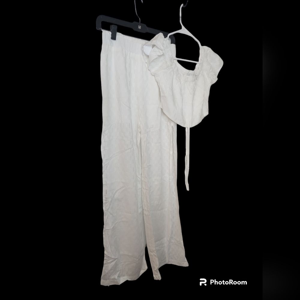 Commense open pants with top